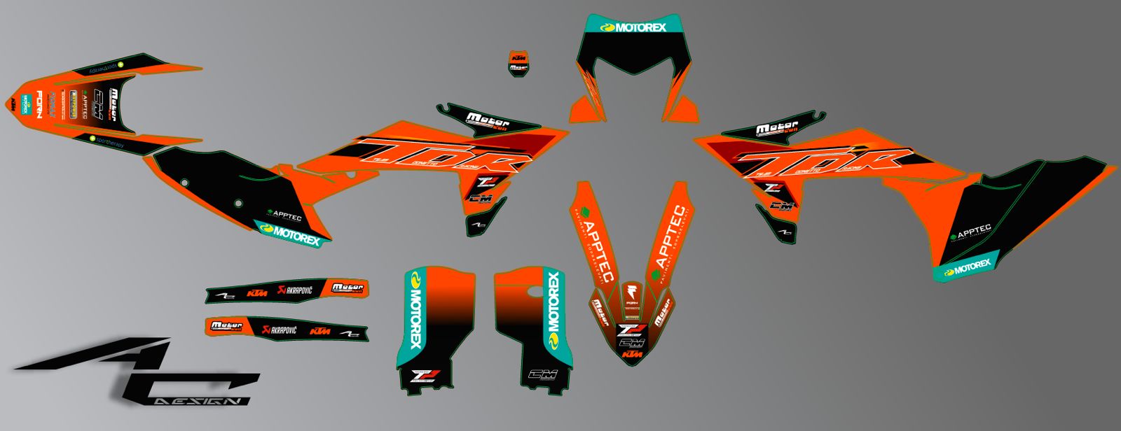 KIT GRAFICA REPLICA TEAM DONETTO RACING 2025